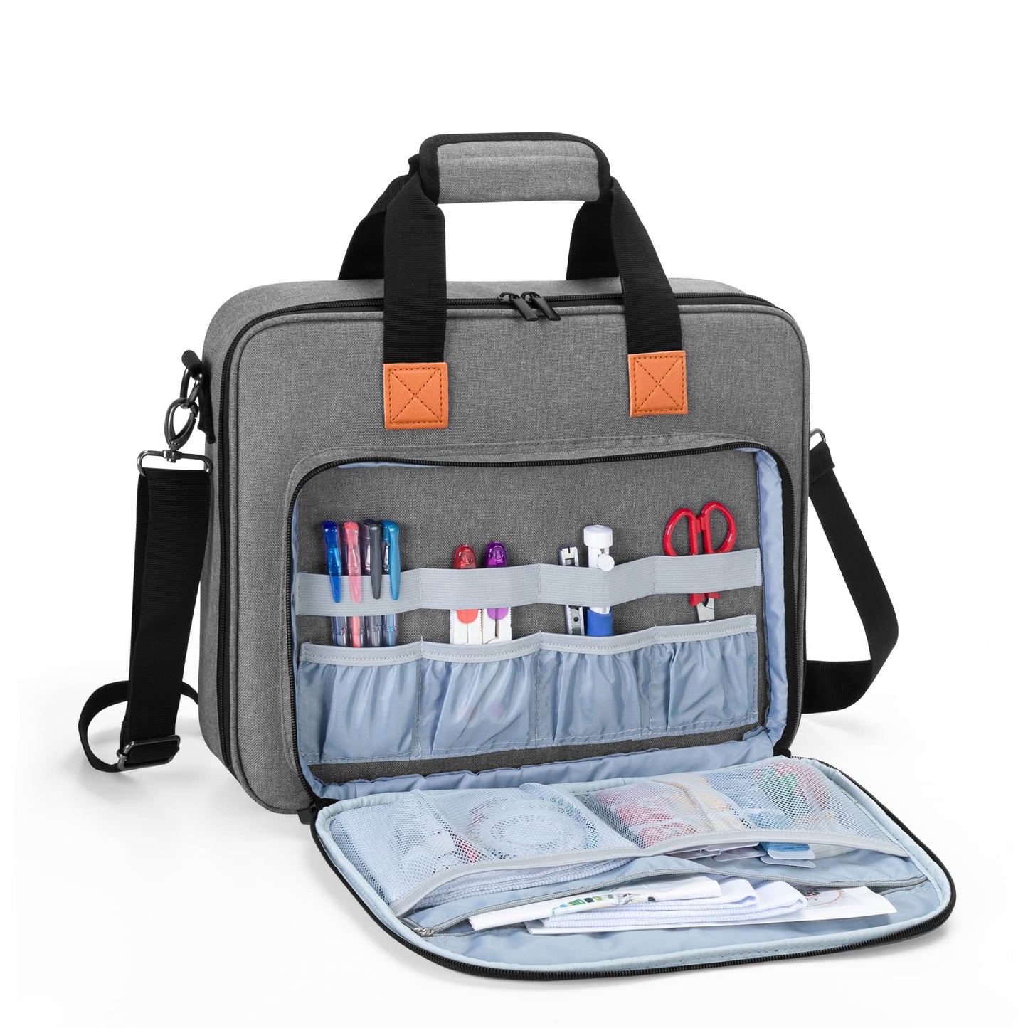 LUXJA Embroidery Project Bag, Embroidery Kits Storage (Bag Only), Gray