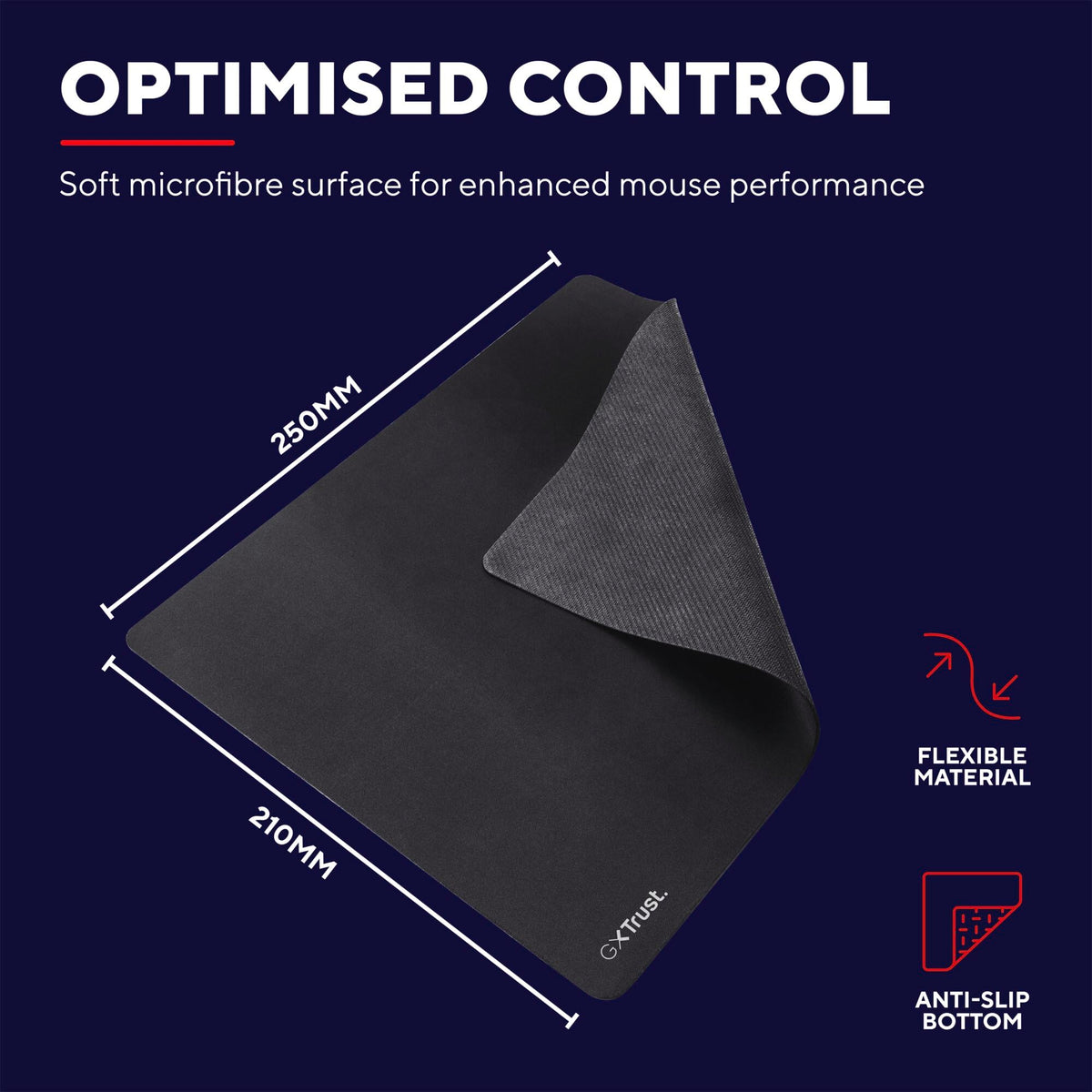 Trust Gaming GXT 752 Mouse Pad Medium (250x210x3 mm) (goods) regular Warranty 21566