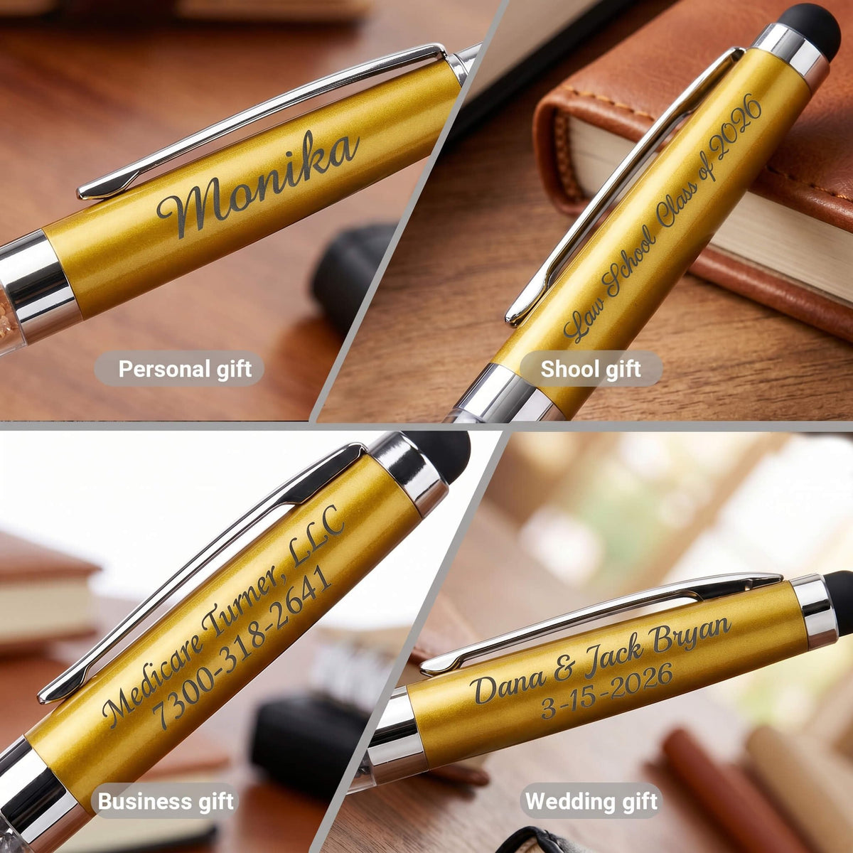 Ancolo Personalized ball Pens Gift for Teacher/Manager/Lawyer/Professor