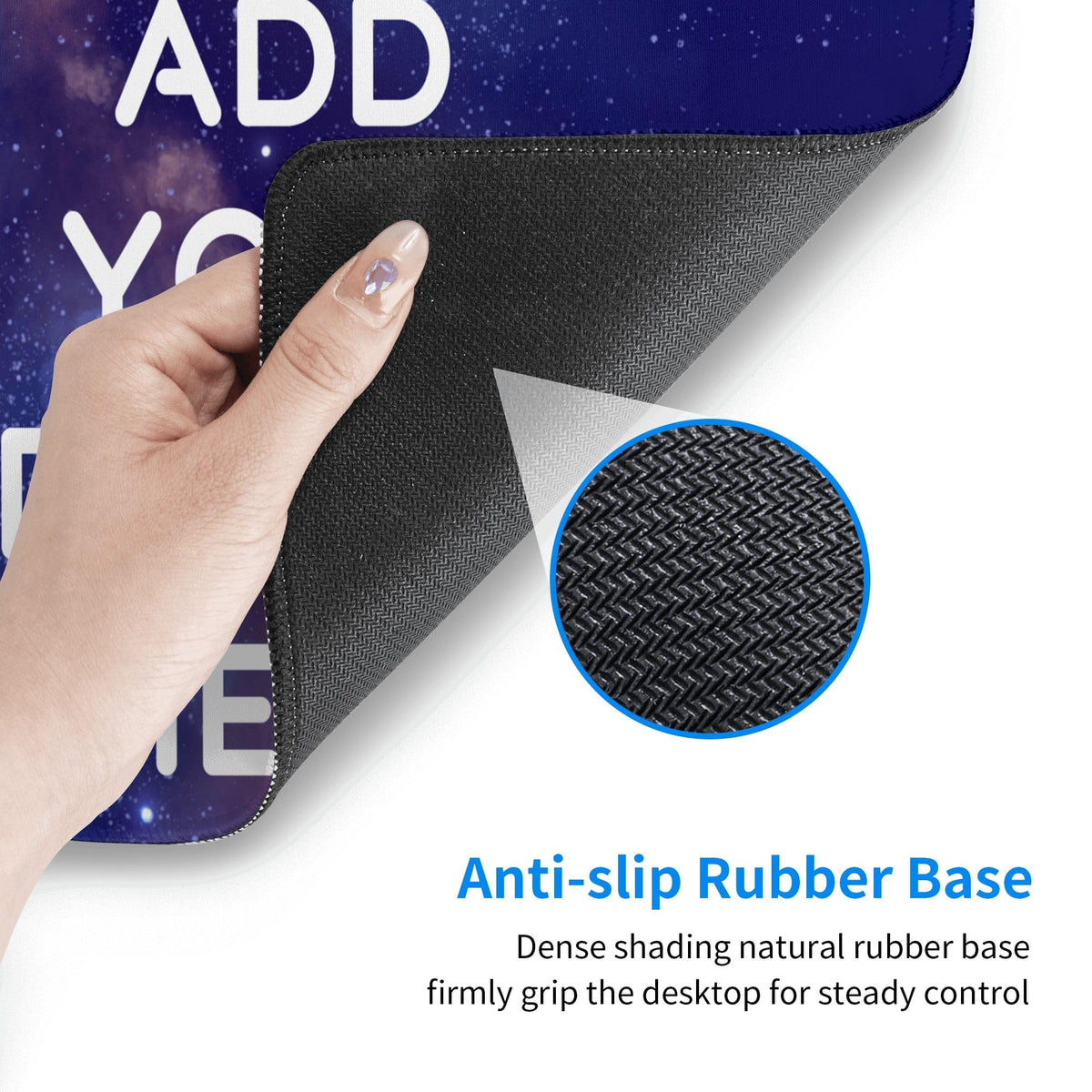 ANSTING Custom Large Desk Pad with Photo Text Personalized Picture Logo Non-Slip Game Computer