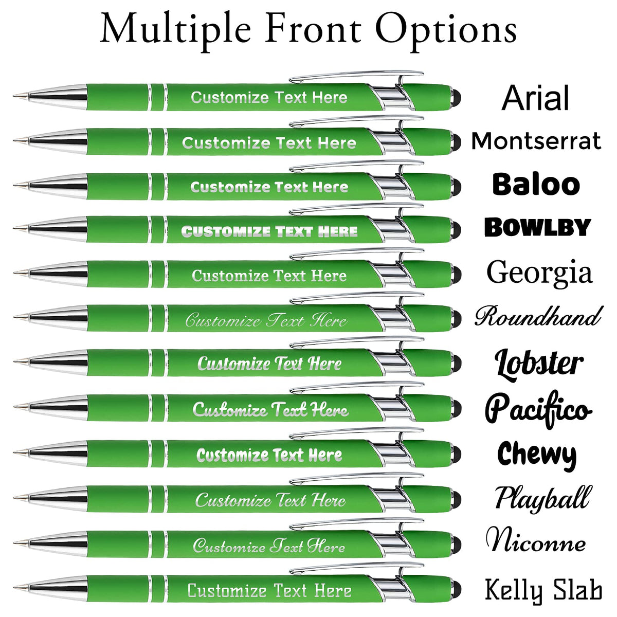 Up to 500 Personalized Pens Bulk Custom Ballpoint Pens with Business Name Message Logo, Customized