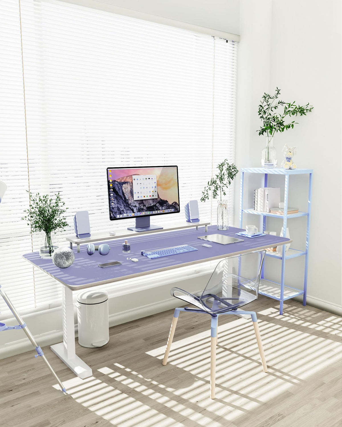YSAGi Non-Slip Leather Desk Pad XL Size, Waterproof Laptop Computer Desk Keyboard Mat, Table