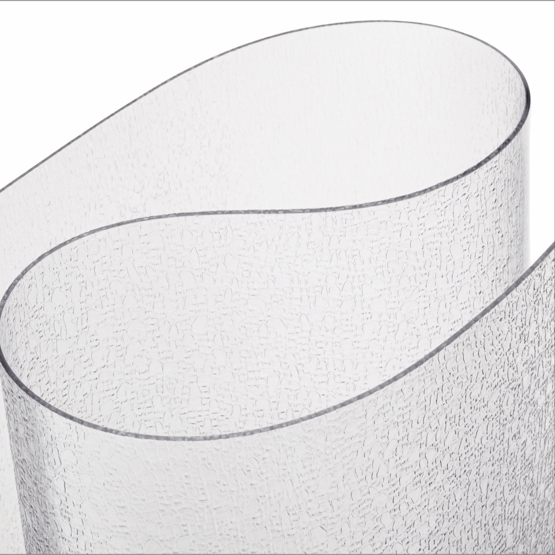 ExactMade - Clear Table Protector, USA Made, Safe, 17 x 66 Inch, 2mm Thick Pebble Textured Vinyl