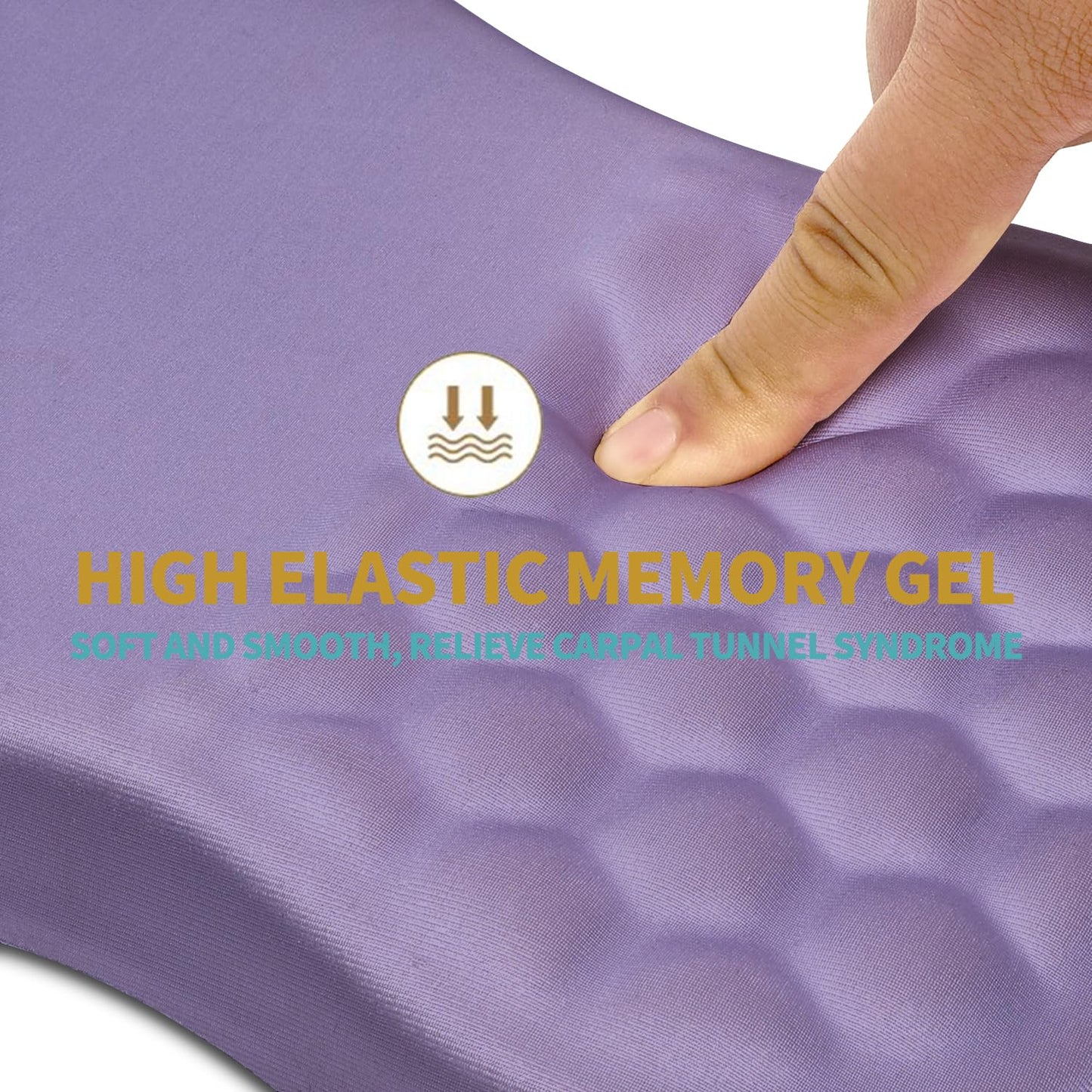 Hokafenle Ergonomic Mouse Pad Wrist Support with Massage Design, Wrist Rest Pain Relief Mousepad