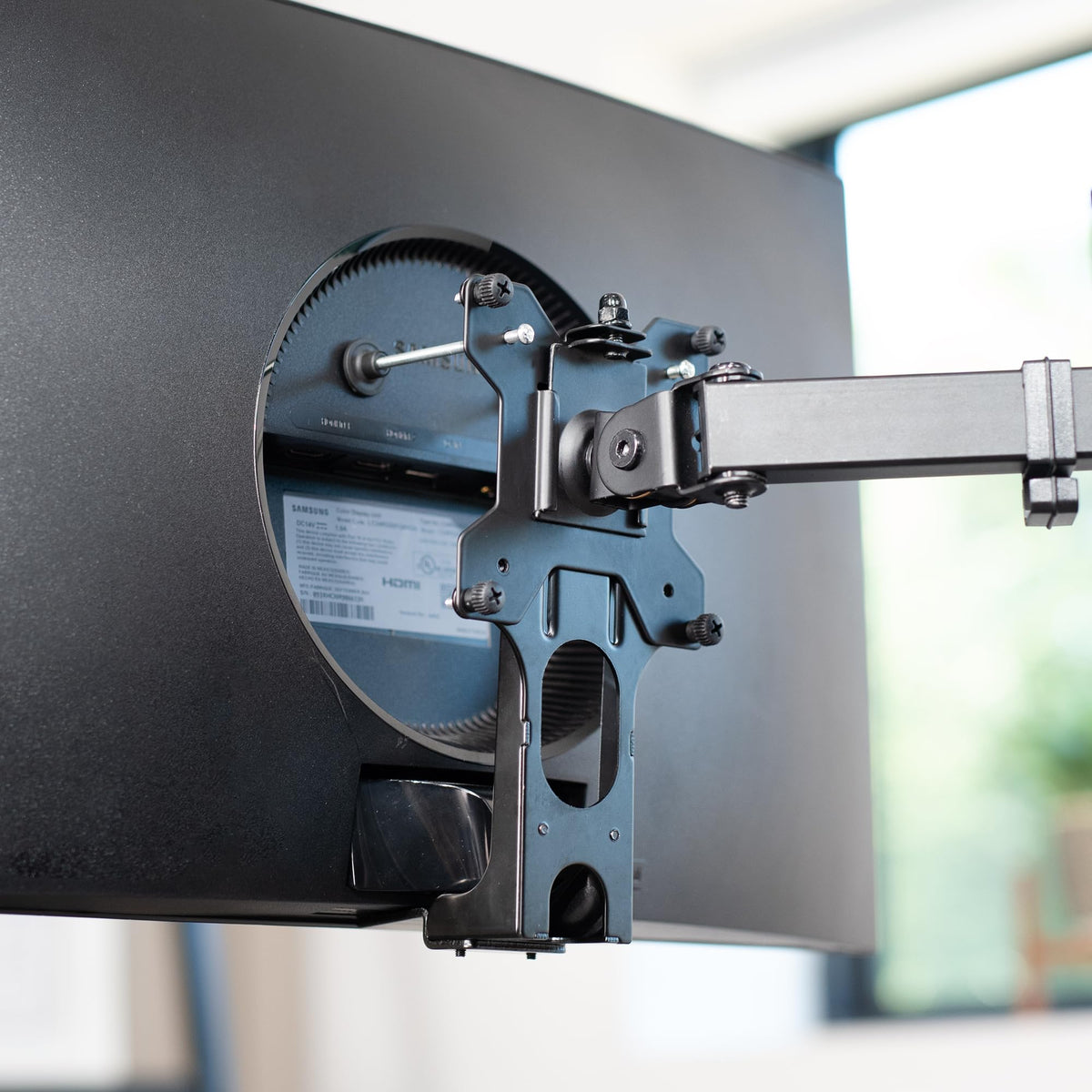 VIVO Quick Attach VESA Adapter Plate Bracket Designed for Samsung CF397 Series and CRG5 Series