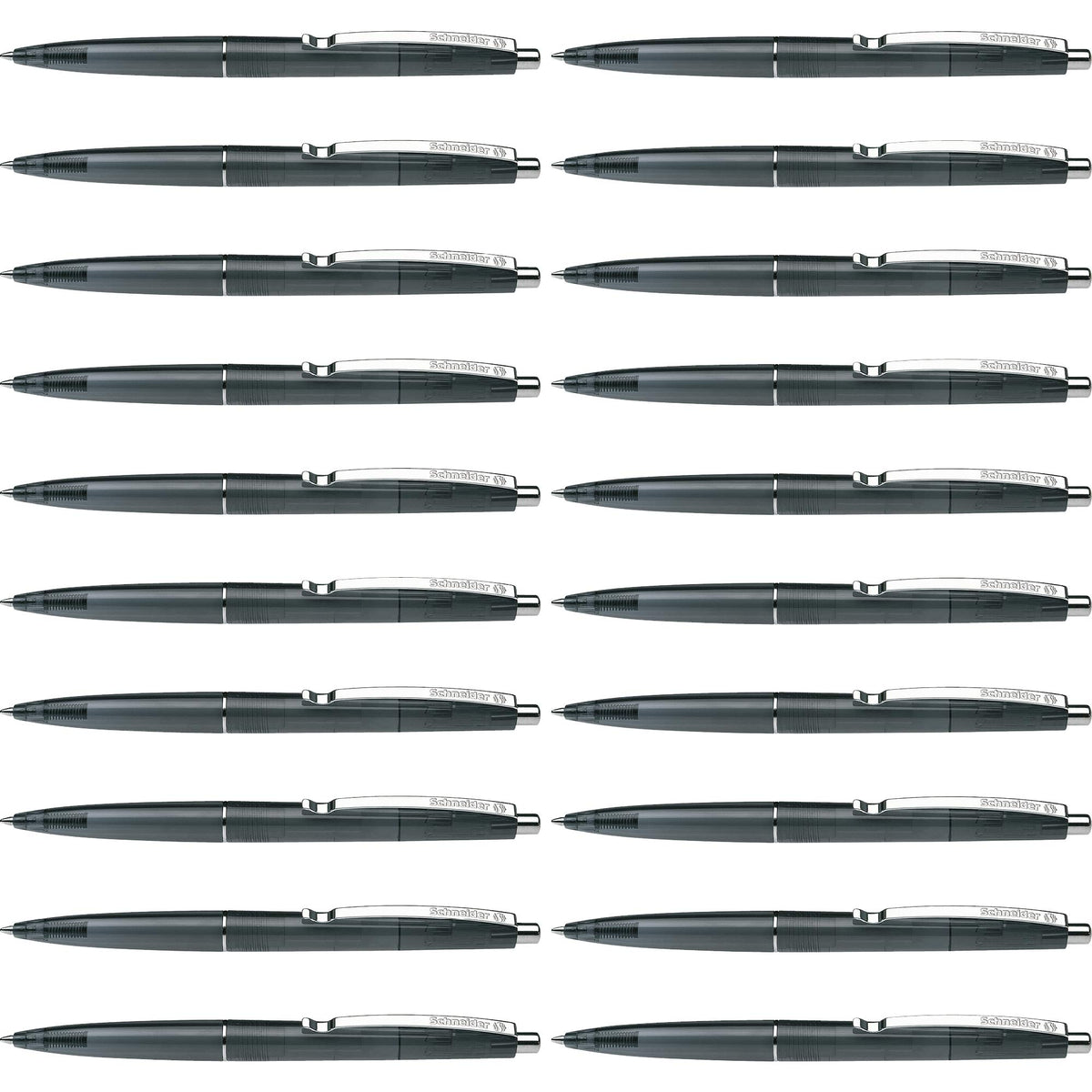 Schneider K 20 Icy Medium Ballpoint Pen, Box of 20, Black (132001)