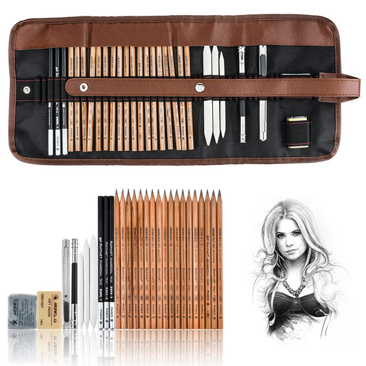 YunQiDeer Drawing Pencils Art Supplies for Beginners & Adults
