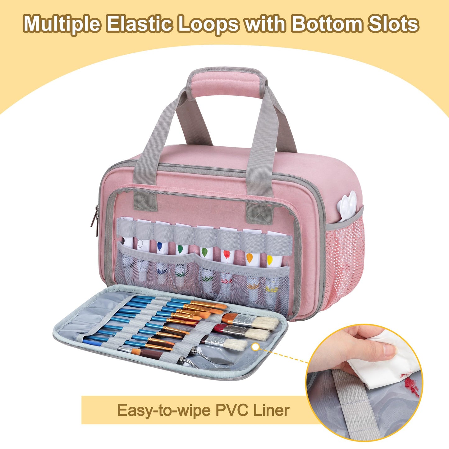 Case Organizer for up to 216 Markers, Large Mark Bag With Carrying Handle