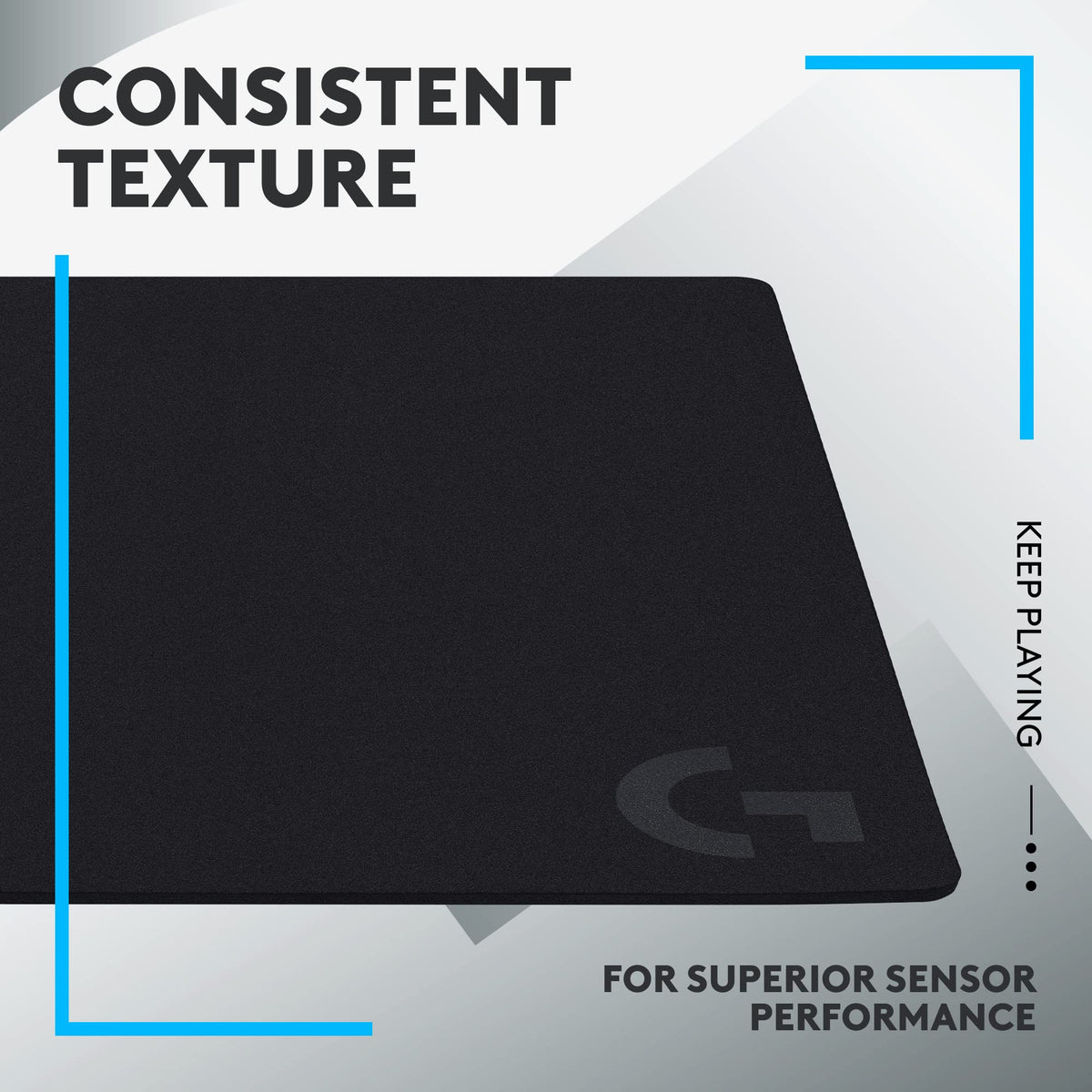 Logitech G640 Large Cloth Gaming Mouse Pad (600x460x3) - Black