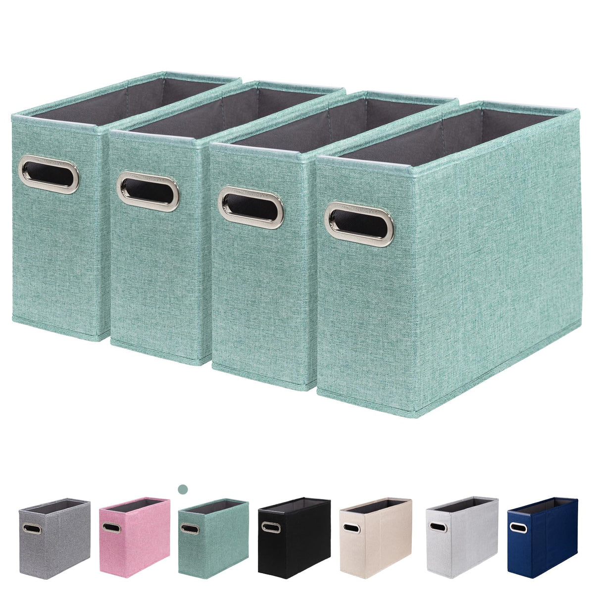 ComfortKeeper 4 Packs Letter Size File Organizer, File Folders Organizer, Fabric Storage Box