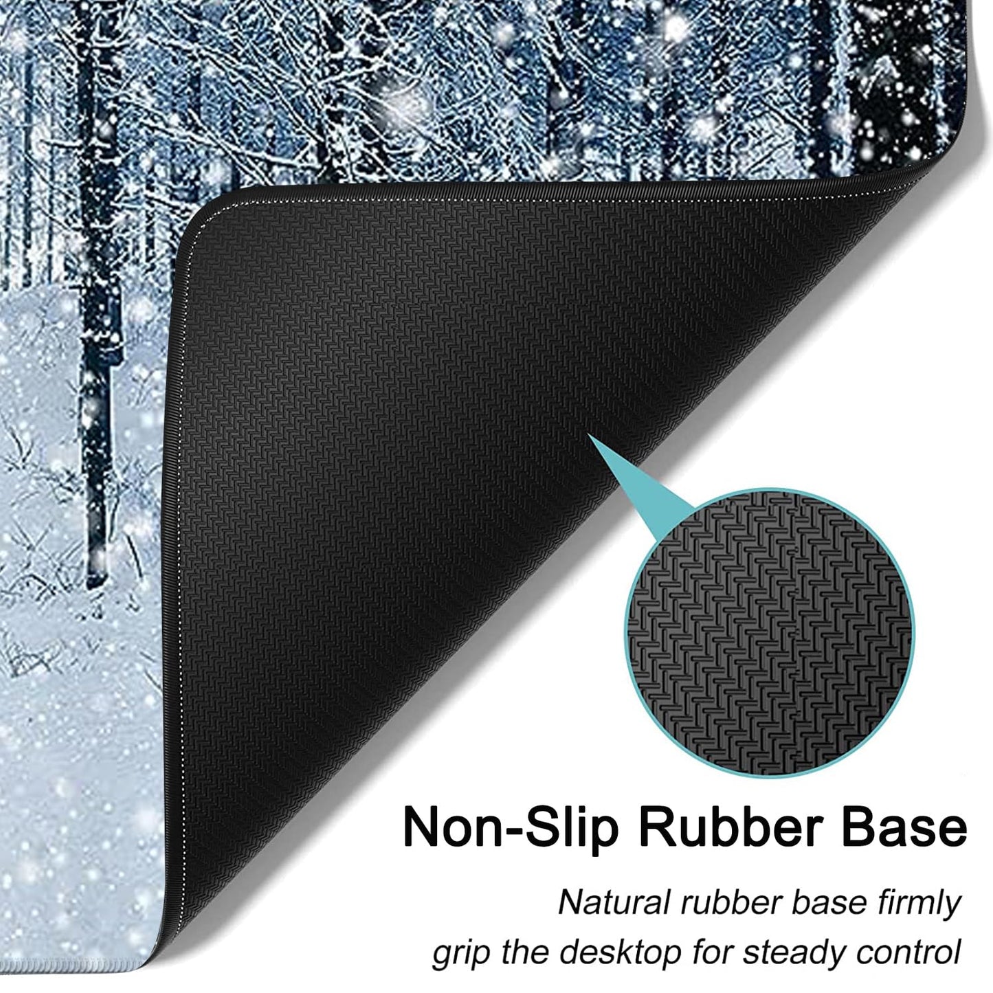 Large Mouse Pad, 31.5 x 11.8in Extended Gaming Mouse Pad with Stitched Edges, XXL Mousepad