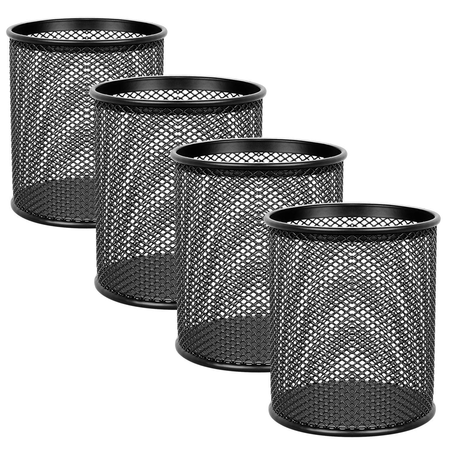 Shuban Metal Mesh Pencil Holder Round Pen Cups For Desk Organizer Classroom Organization Pencil