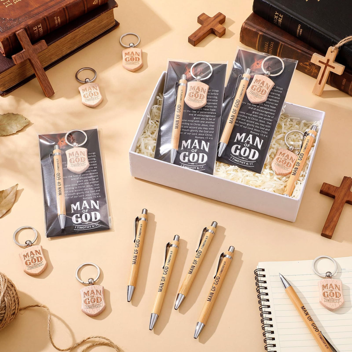 Landical 18 Sets Pastor Appreciation Gifts for Men Christian Pastor Gifts
