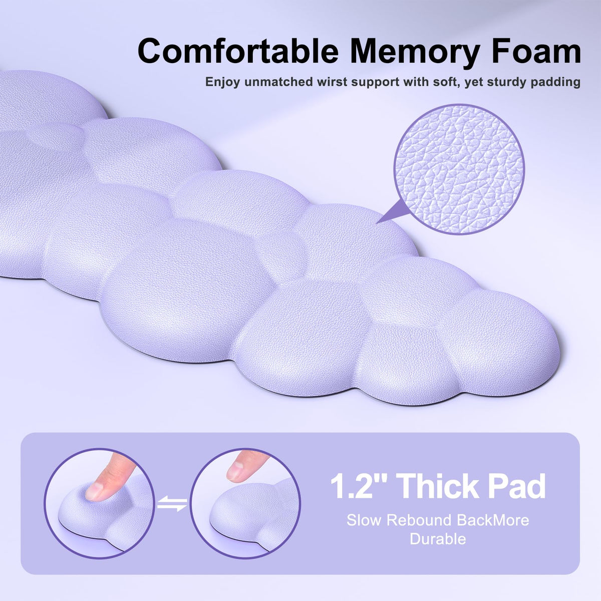 MOKURU Cloud Mouse Pad with Wrist Rest, Cloud Keyboard Wrist Rest, Mouse Pad Wrist Support