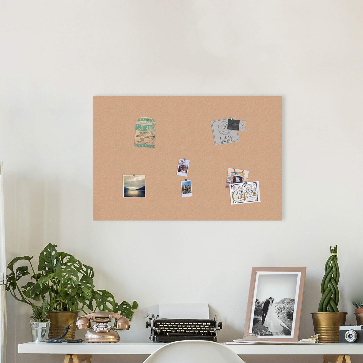 U Brands Bulletin Board Office Wall Decor, Frameless Cork Board, 24 x 36