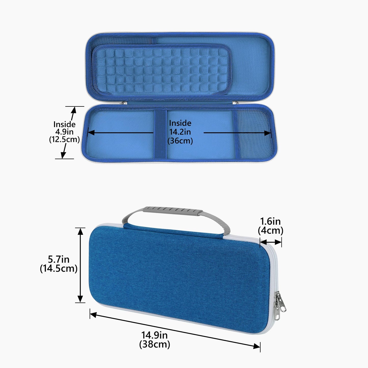 GEEKRIA Hard Case Compatible with Pebble 2 Combo, Logitech K380/k380s Keyboard +M350/M350s Mouse
