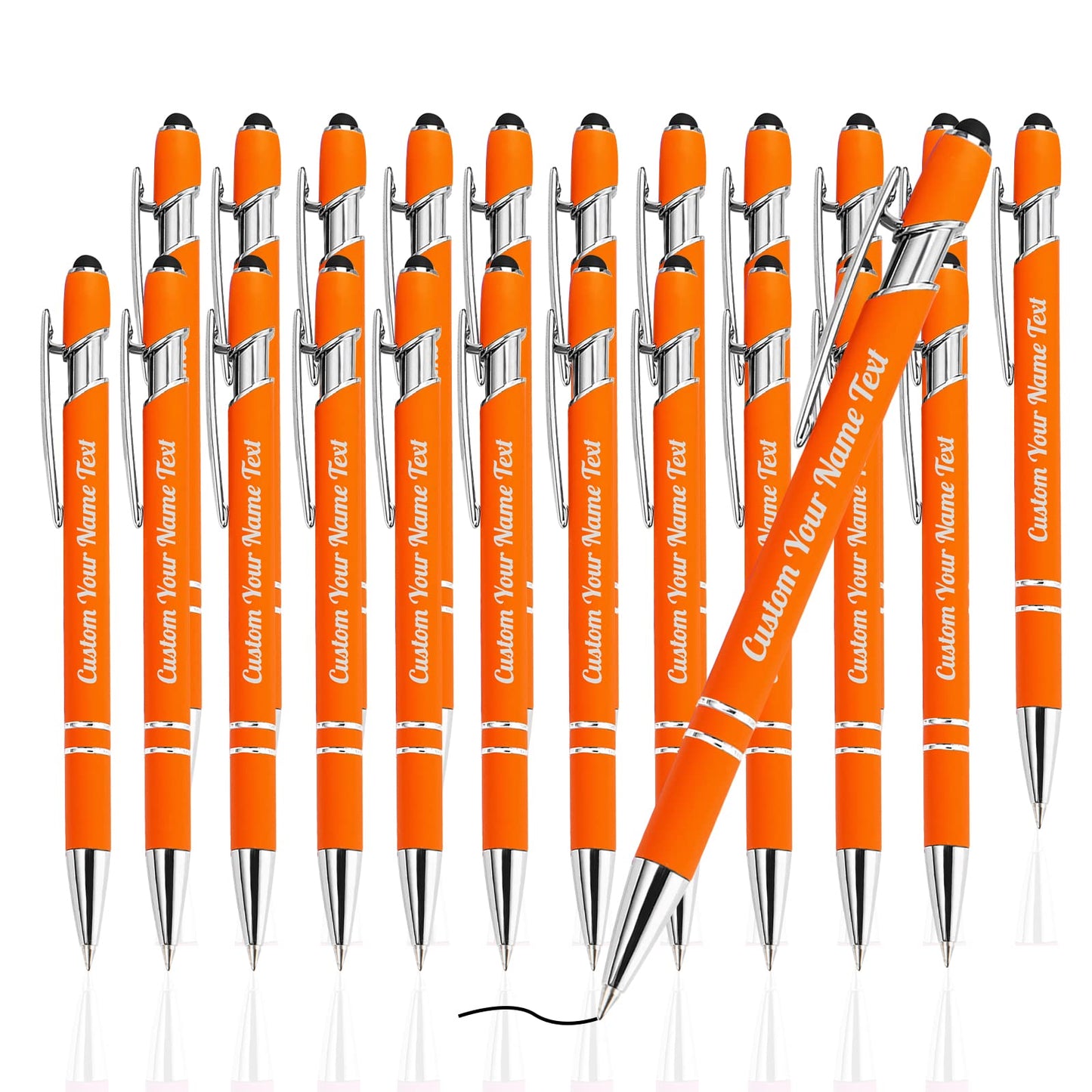 Westpearl Personalized Pen24pcs Bulk,Custom Ballpoint Pens with Engraved Business Name Message