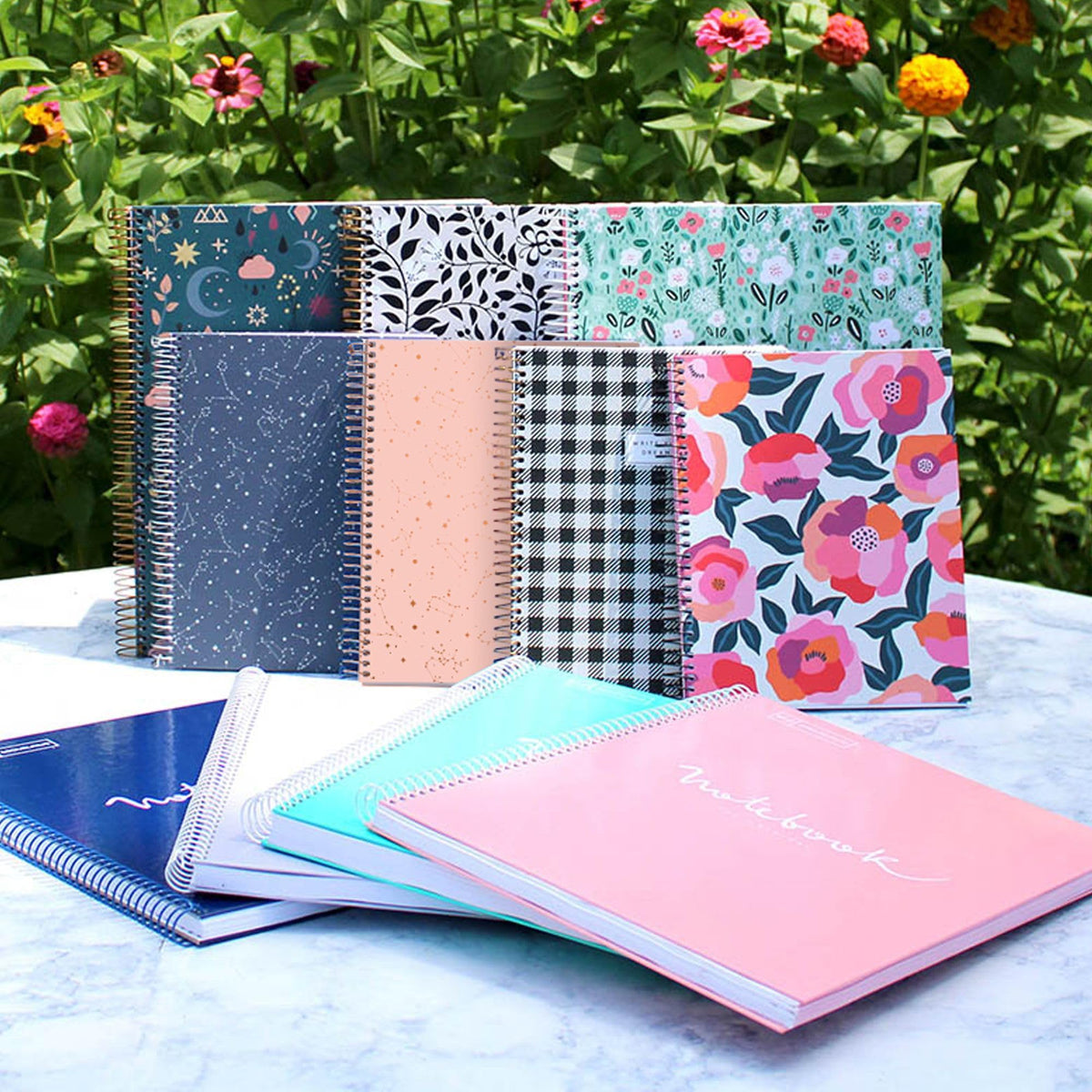 Miquel Rius M Fashion 4 Subject Notebook, Lined A5-8.27" x 5.83" 120 Sheets Heavyweight Paper