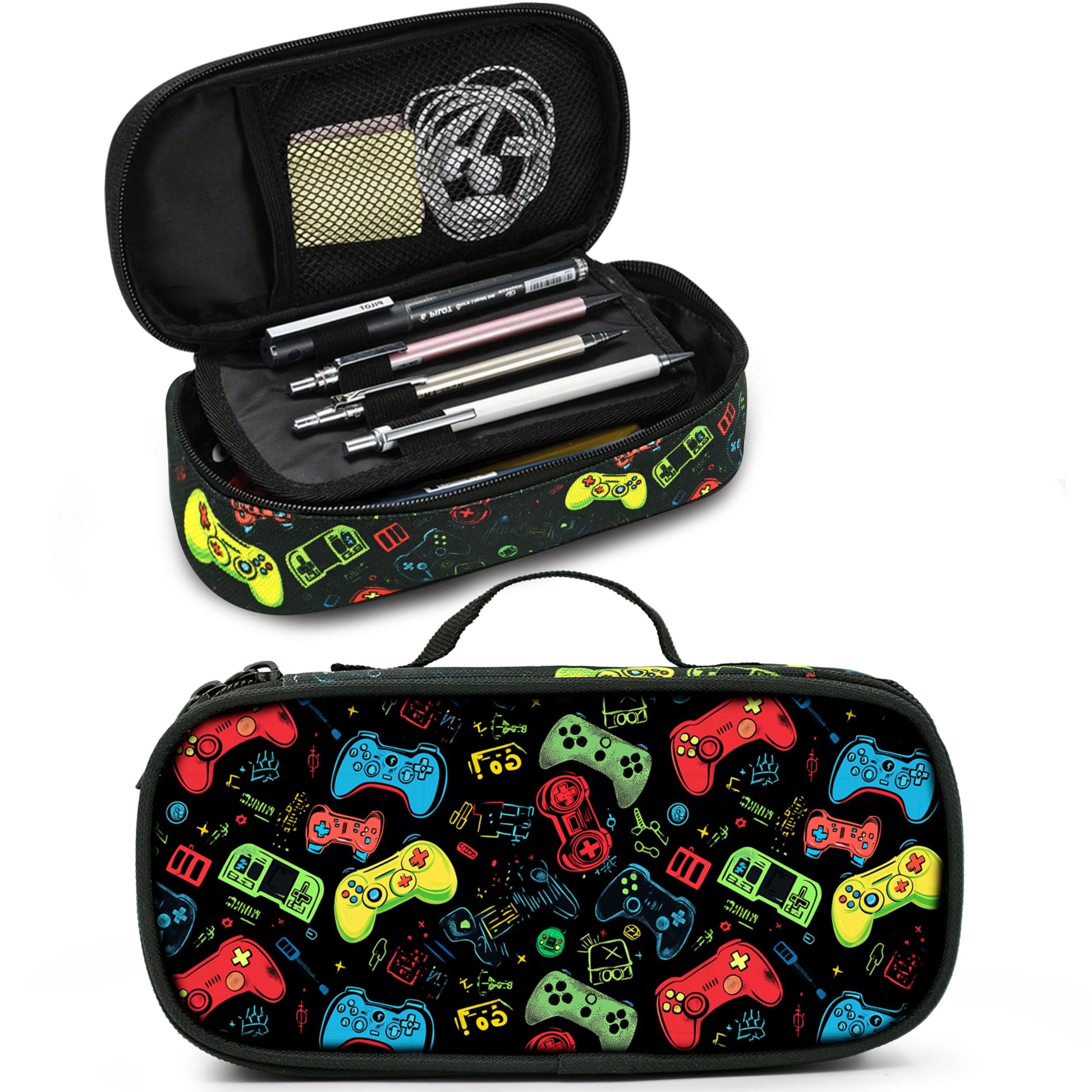 Droerfes Game Pencil Case Pencil Pouch Large Capacity Pen Bag School Office Organizer Stationery