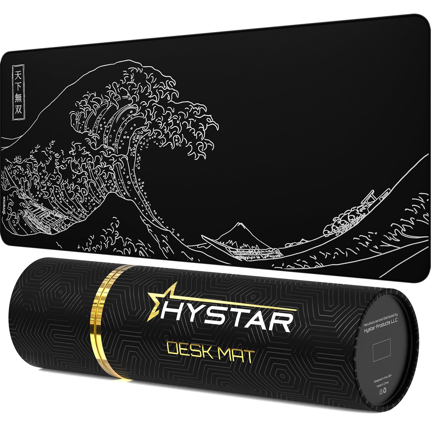 Hystar® Extended Gaming Mouse Pad | XXL 36" x 16" | 5mm Thick, Waterproof Surface, Smooth Polyester