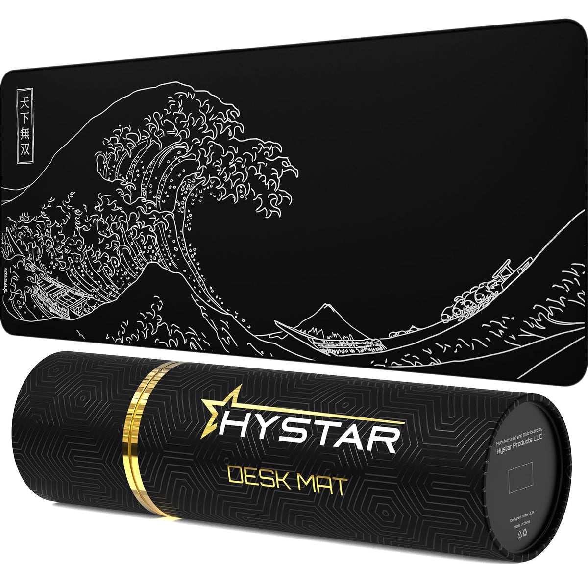 Hystar® Extended Gaming Mouse Pad | XXL 36" x 16" | 5mm Thick, Waterproof Surface, Smooth Polyester