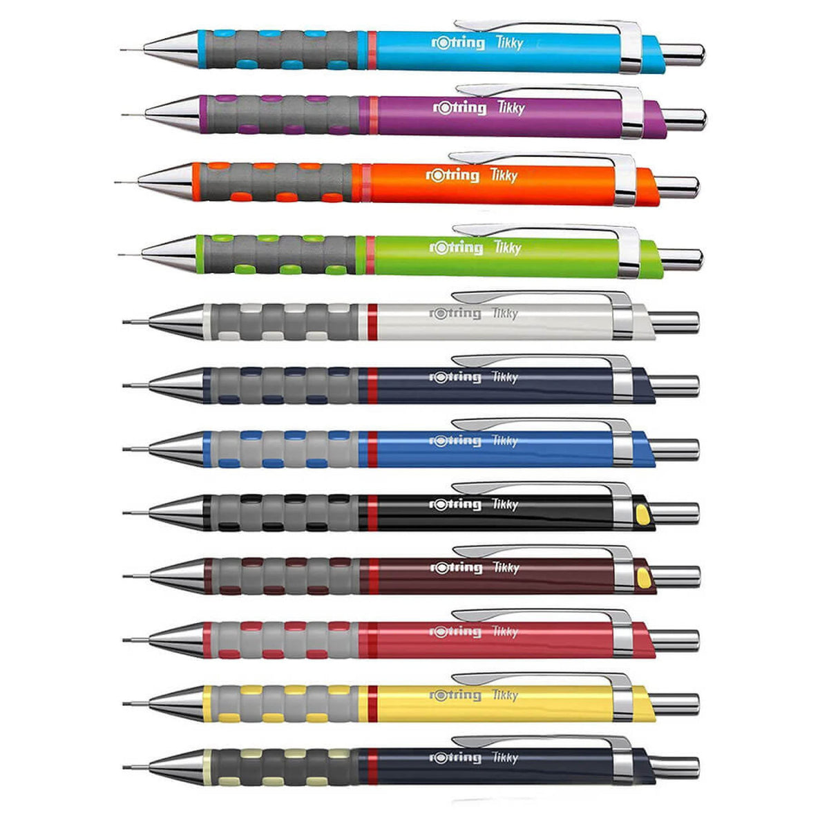 rOtring Tikky Mechanical Pencil, 0.35 mm Grip, 12-pack, (S0770490)