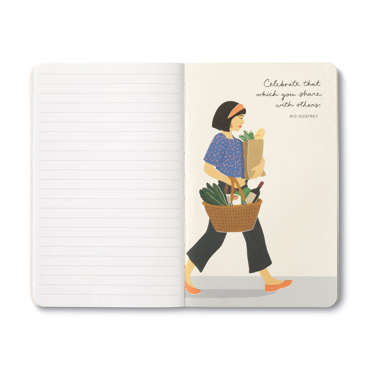 Compendium Softcover Journal - Life is to be enjoyed. – A Write Now Journal with 128 Lined Pages
