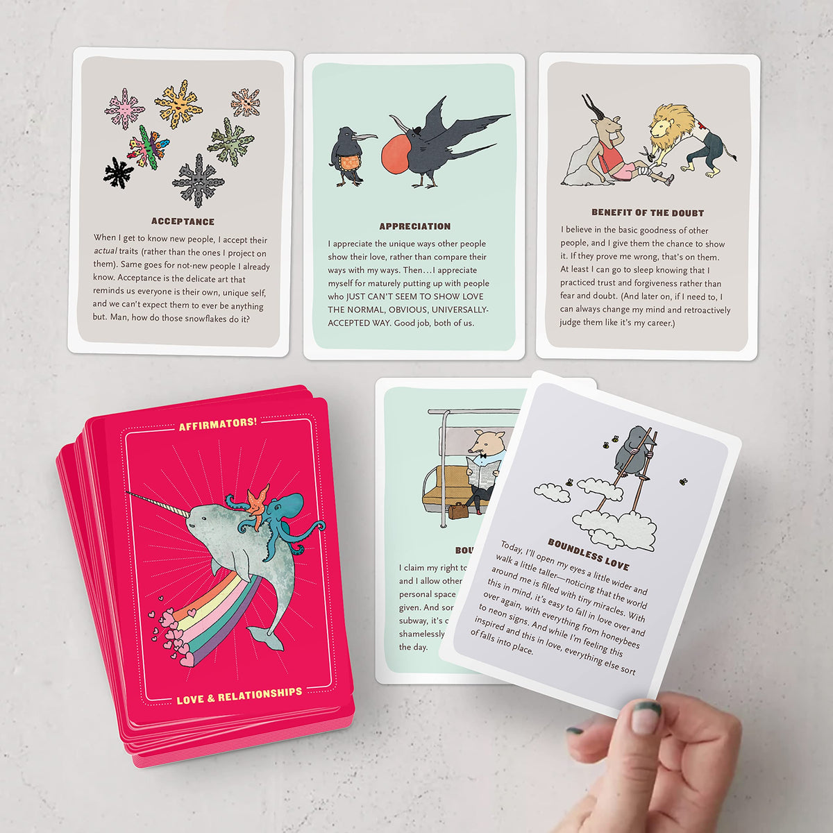 Affirmators! Love & Relationships Deck: 50 Affirmation Cards to Help You Help Yourself - Without