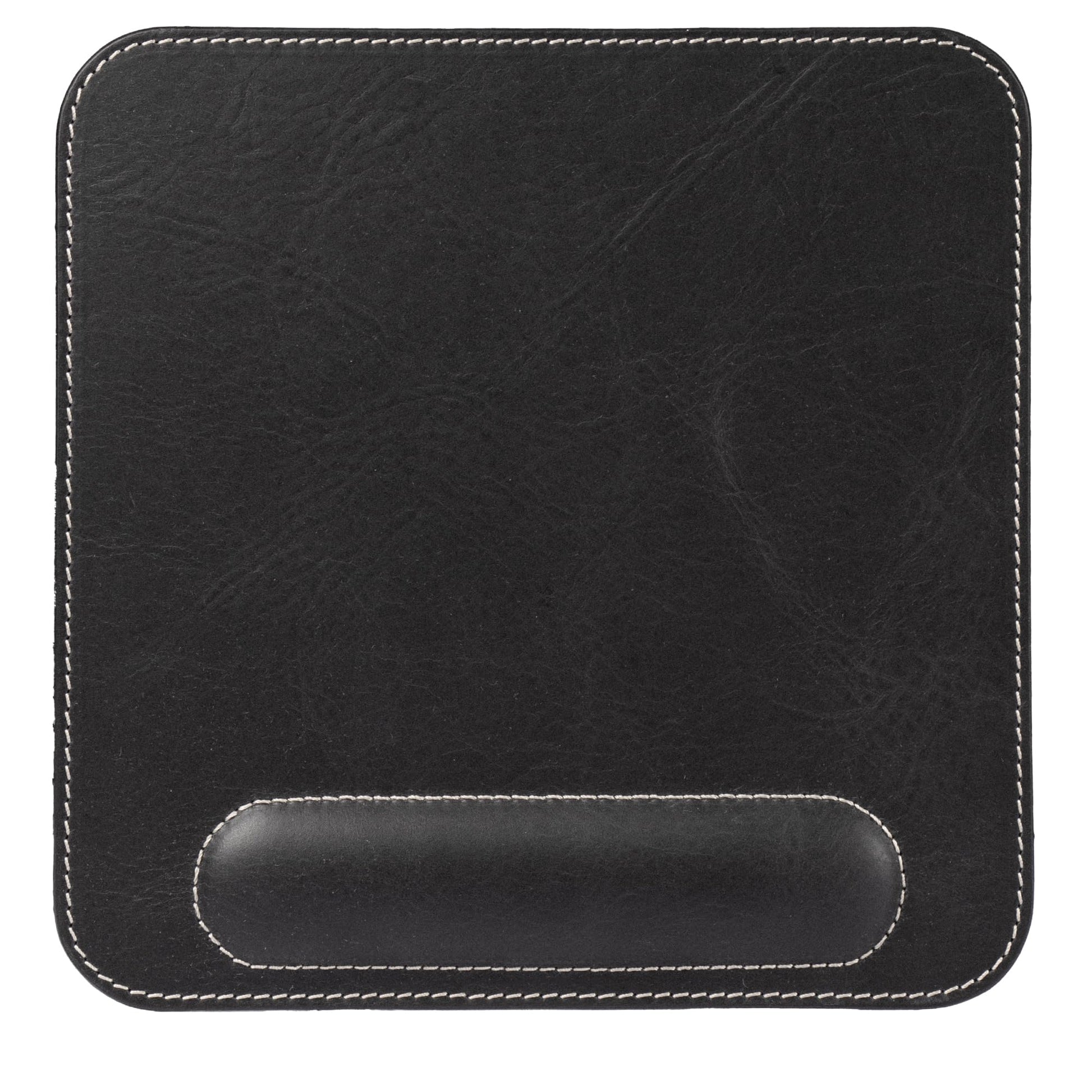 Londo Top Grain Leather Mouse Pad with Wrist Rest – Ergonomic Support, Non-Slip Base, Smooth Surface