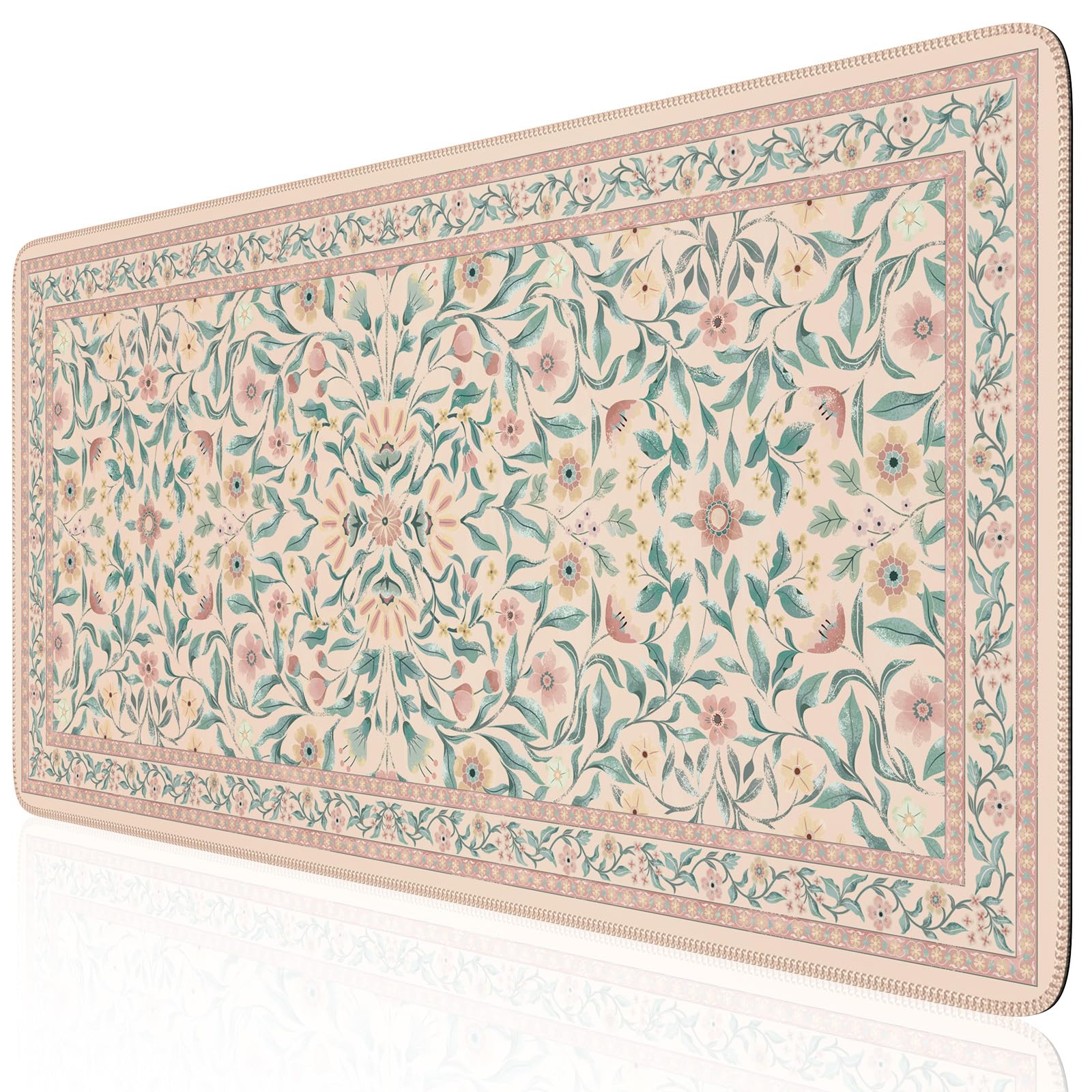 iLeadon Desk Mat for Keyboard and Mouse, Cute Pink Mouse Pads for Computer