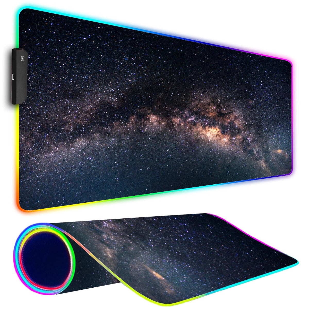 Armanza RGB Gaming Mouse Pad, Large Mousepad with Led Light, Keyboard Pad Gaming Accessories for