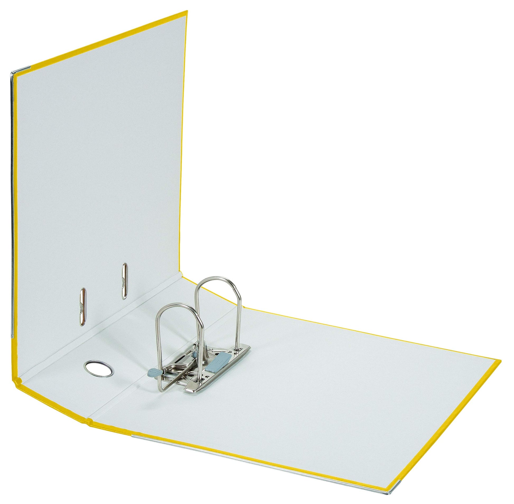 Falken - Pack of 3 Original Polypropylene Folders, 8 cm Wide, DIN A4, Yellow, Vegan Plastic