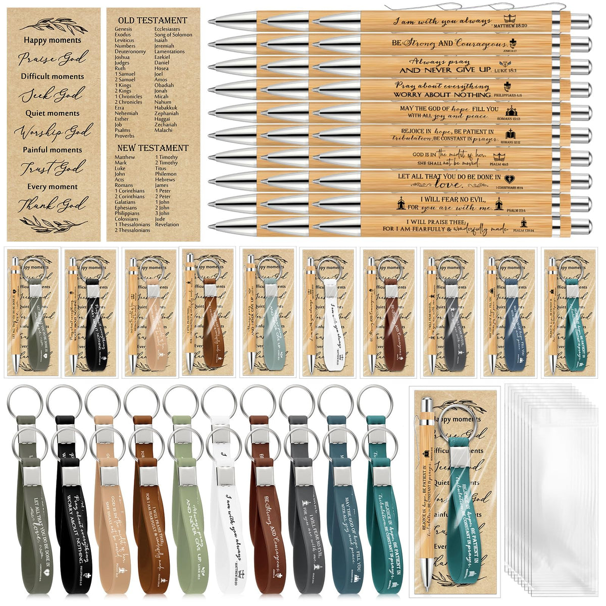 Gueevin 50 Sets Christian Party Favors Gifts Bulk Church,Blessing