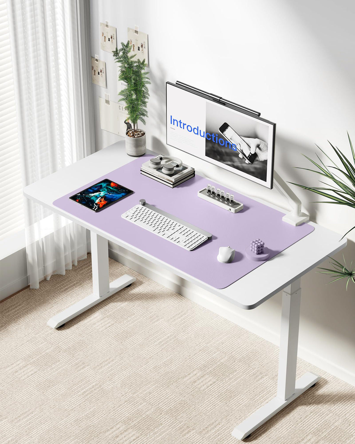 YSAGi Leather Desk Protector, Office Mat, Large Mouse Mat, Non-Slip PU Leather Blotter, Laptop Desk