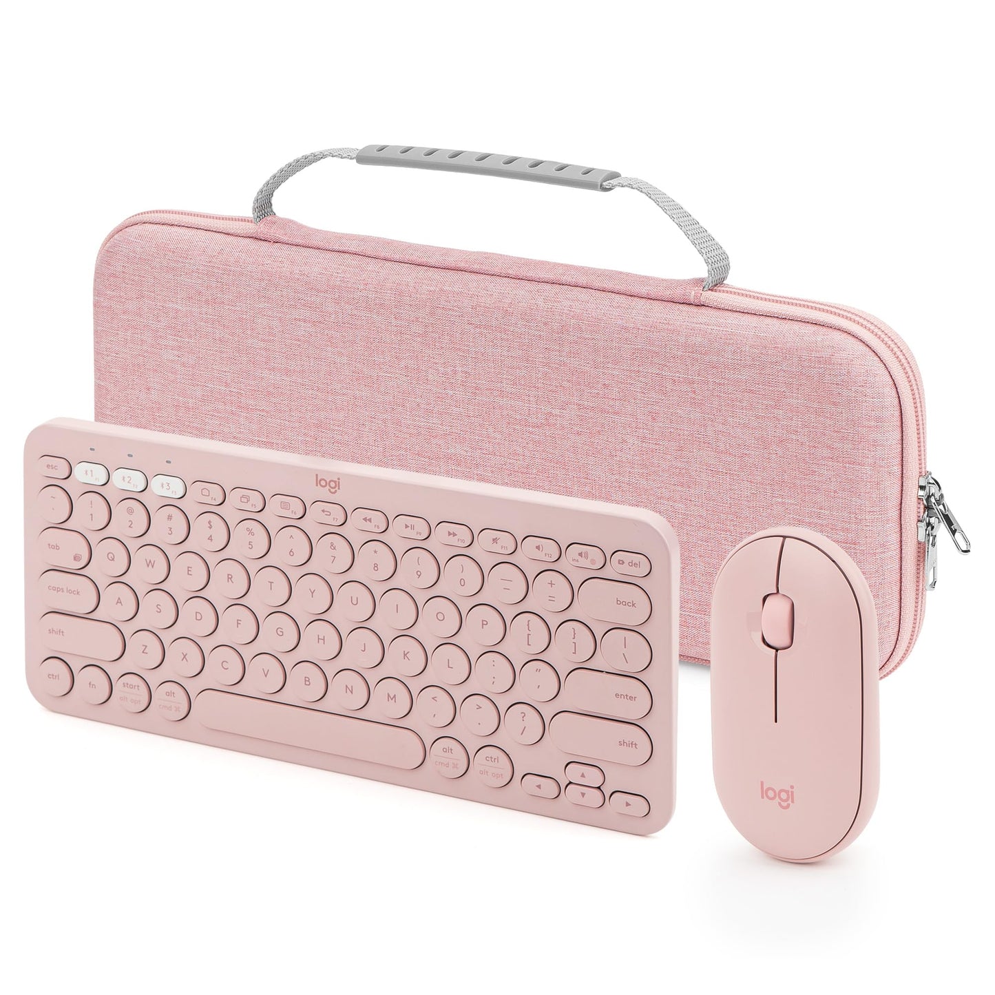 GEEKRIA Hard Shell Travel Carrying Case, Compatible with Logitech K380/k380s Keyboard +M350/M350s