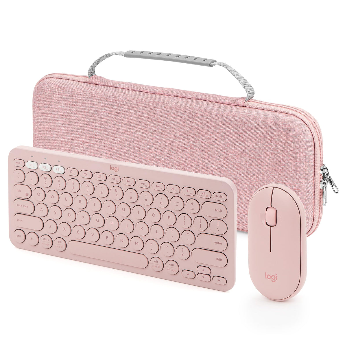 GEEKRIA Hard Shell Travel Carrying Case, Compatible with Logitech K380/k380s Keyboard +M350/M350s