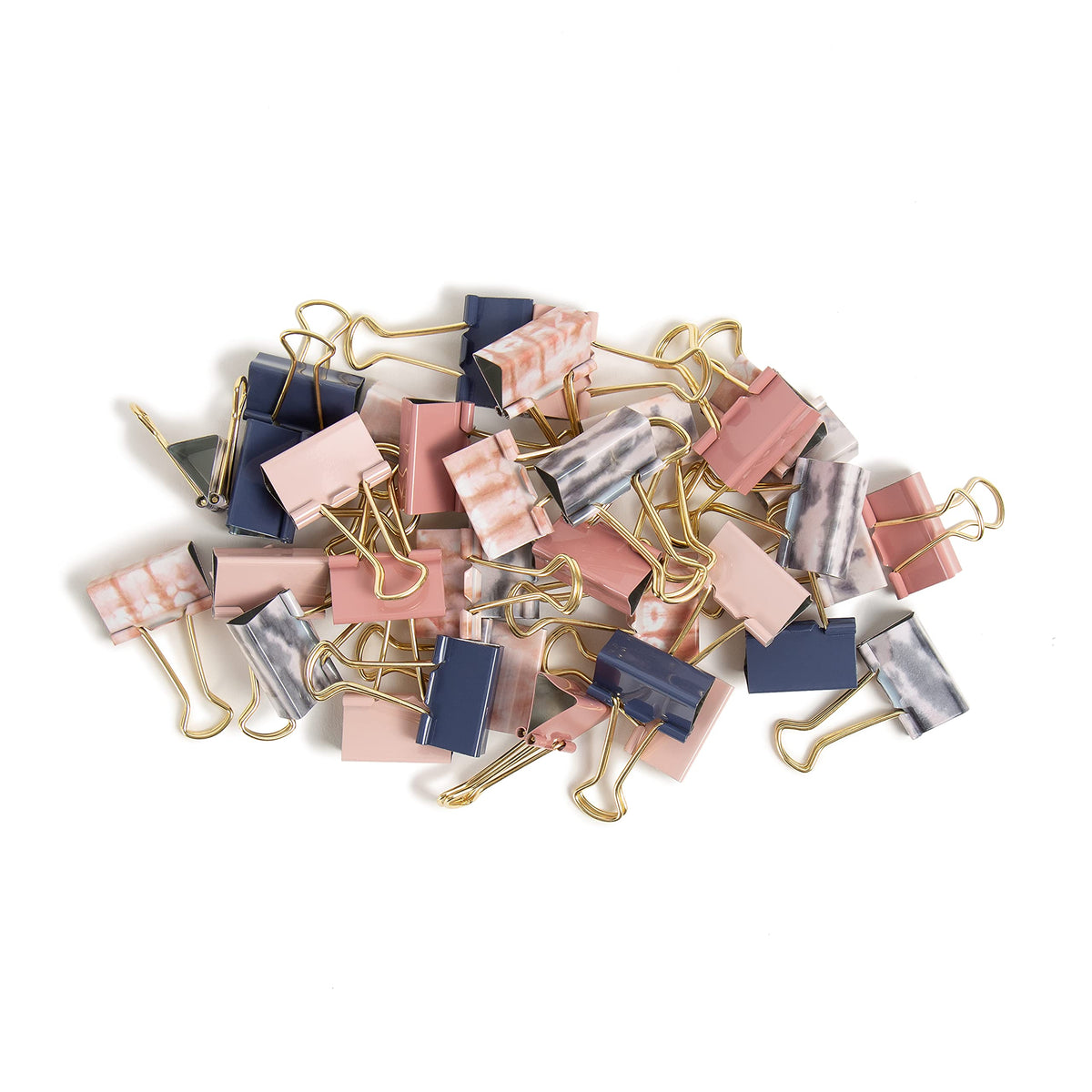 U Brands Binder Clips, 36-Count, 1-1/4 Inch, Medium Paper Clamps, Soft Dye