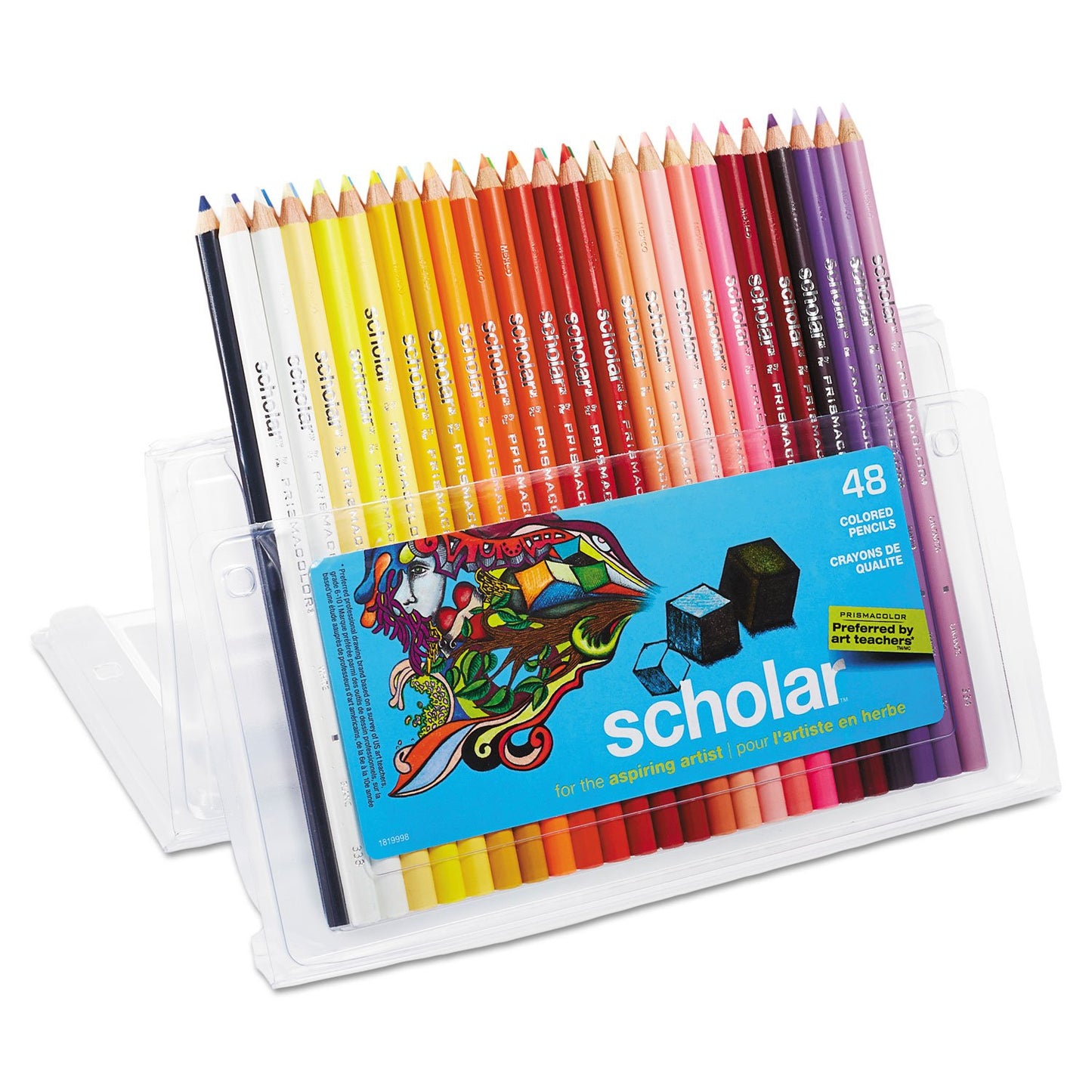 Prismacolor Scholar Colored Pencils, 48 Count - Vibrant Colors, Art Supplies, Drawing, Coloring
