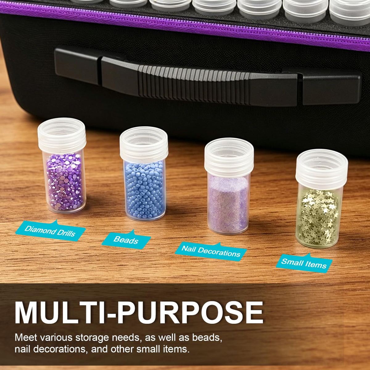 ZORETCO Diamond Art Storage - 120 Containers Diamond Art Kits for Adults