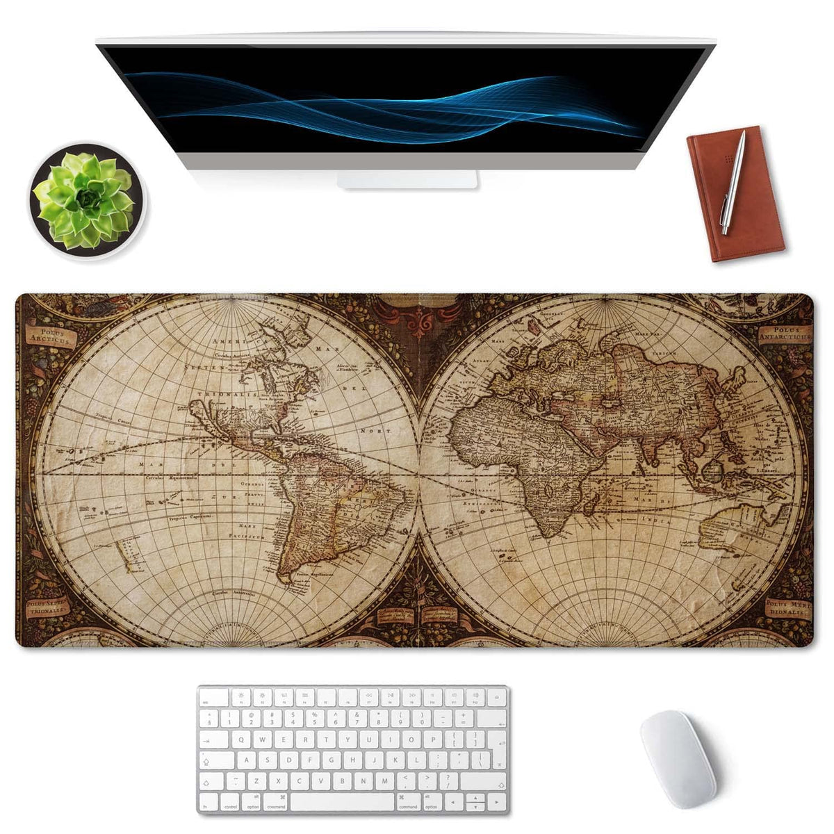 SSOIU Extended Gaming Mouse Pad XXL ArtSo Large Keyboard Mat Long Mousepad Desk Decor Writing Pad