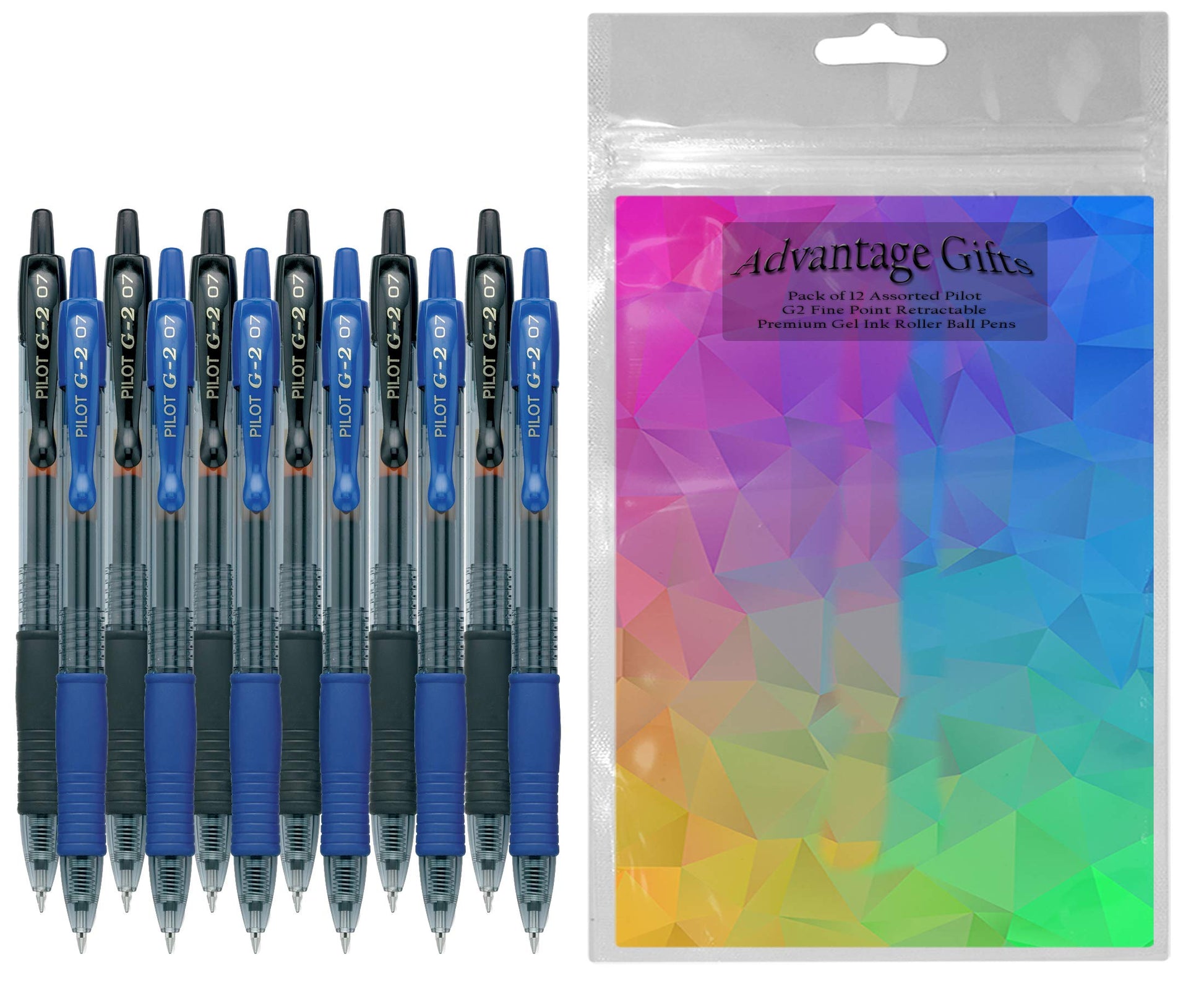 Advantage Gifts G2 Retractable Premium Gel Ink Roller Ball Pens Fine Point Fine Point (.7mm)