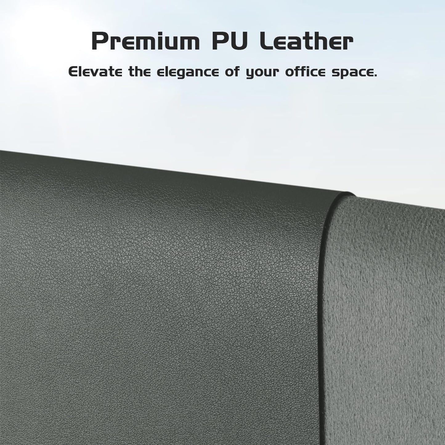 Aothia Leather Desk Pad Protector - Large Mouse Pad, Office Mat, Non-Slip PU Leather Blotter