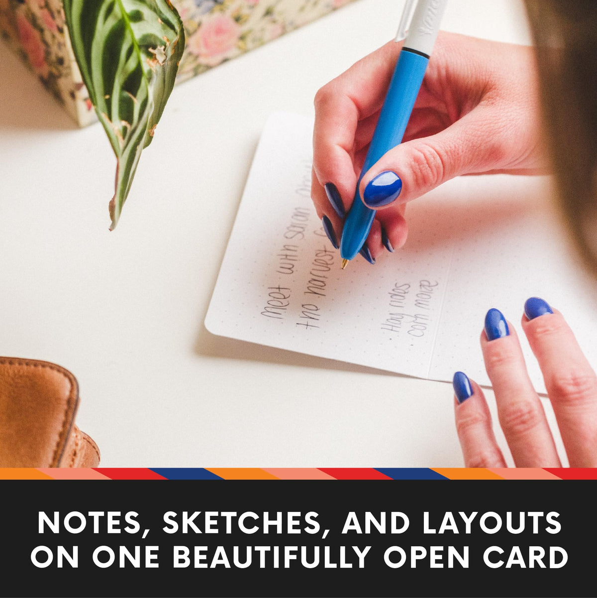 Notsu Dot Grid Index Cards 5x7 inch, 40 ct