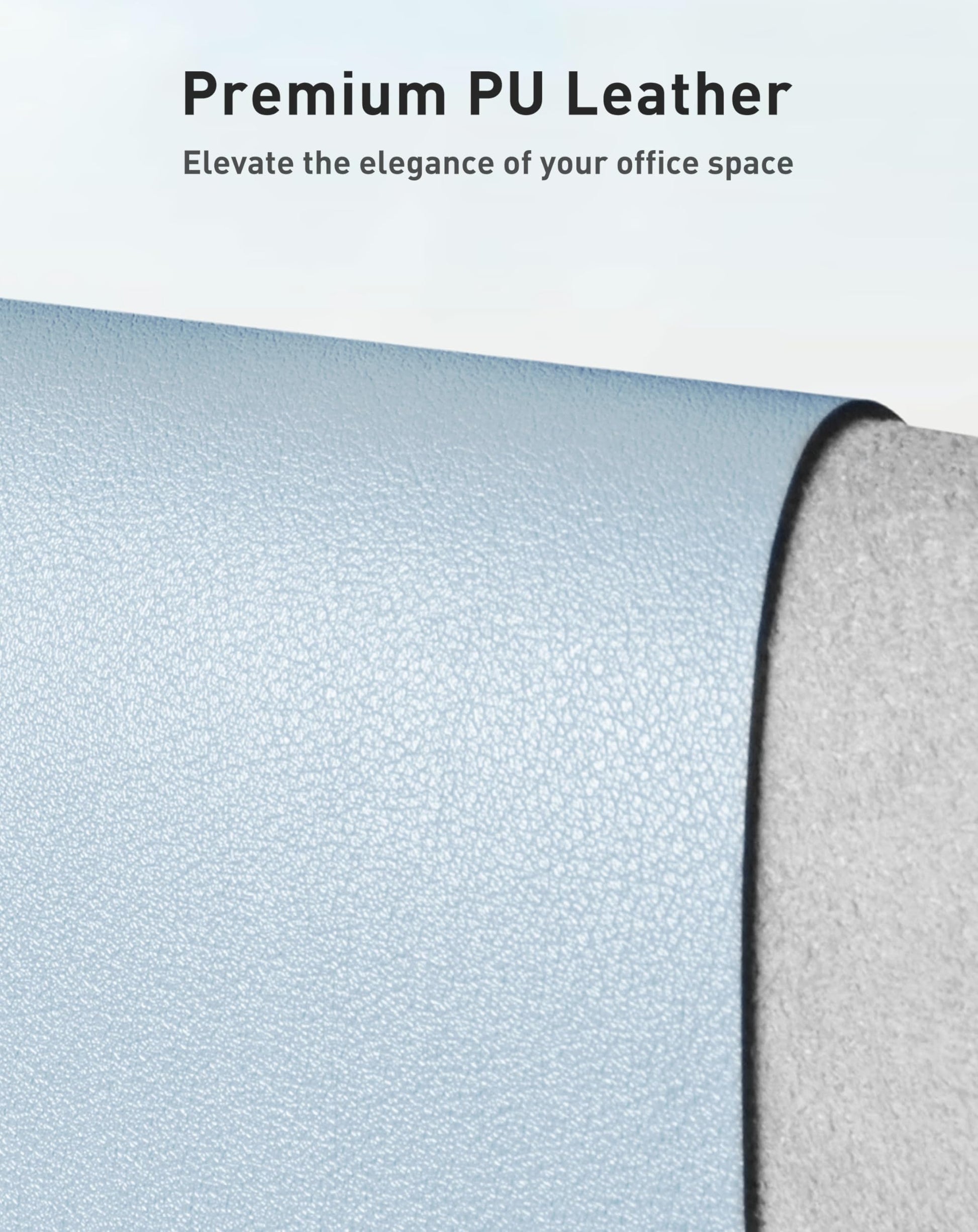 Aothia Faux Leather Desk Mat - Large Mouse Pad, Non-Slip PU Leather Blotter, Waterproof Writing