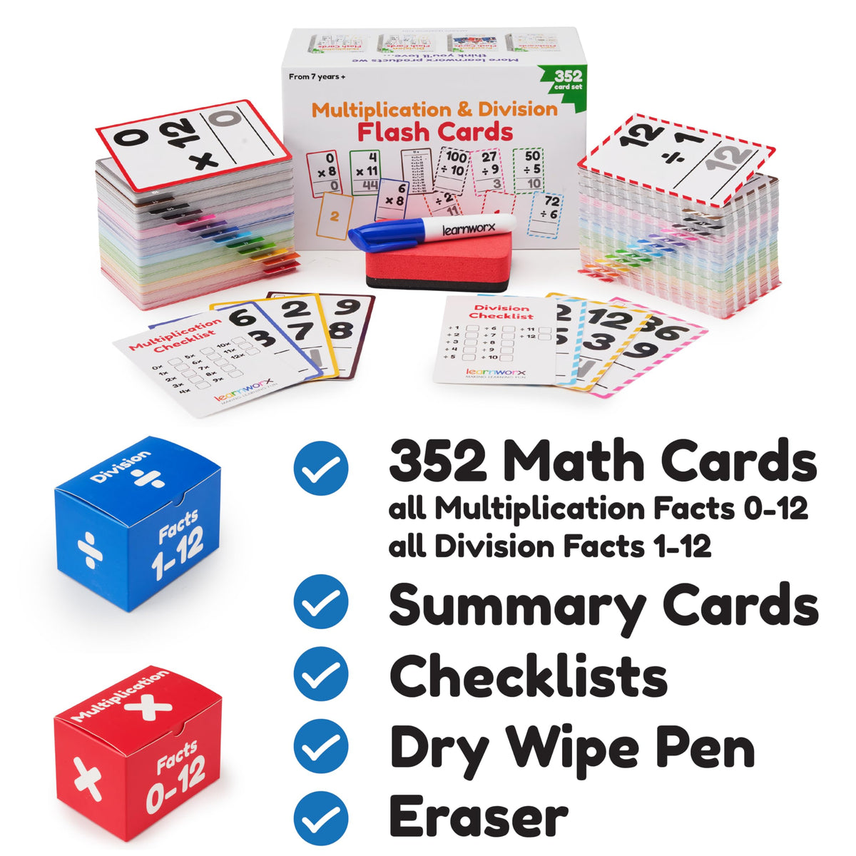 Multiplication Flash Cards, Math Flash Cards, Multiplication Division, Math Facts, Kids Games 2nd