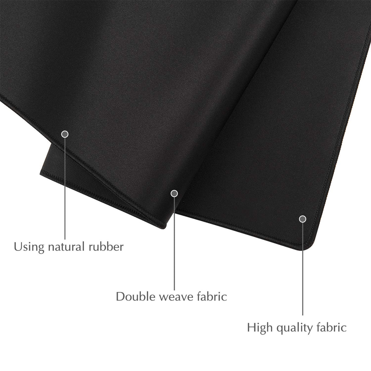 JIALONG Large Gaming Mouse Pad, XXL Desk Mousepad with Stitched Edges, Non-Slip Base Keyboard Pad