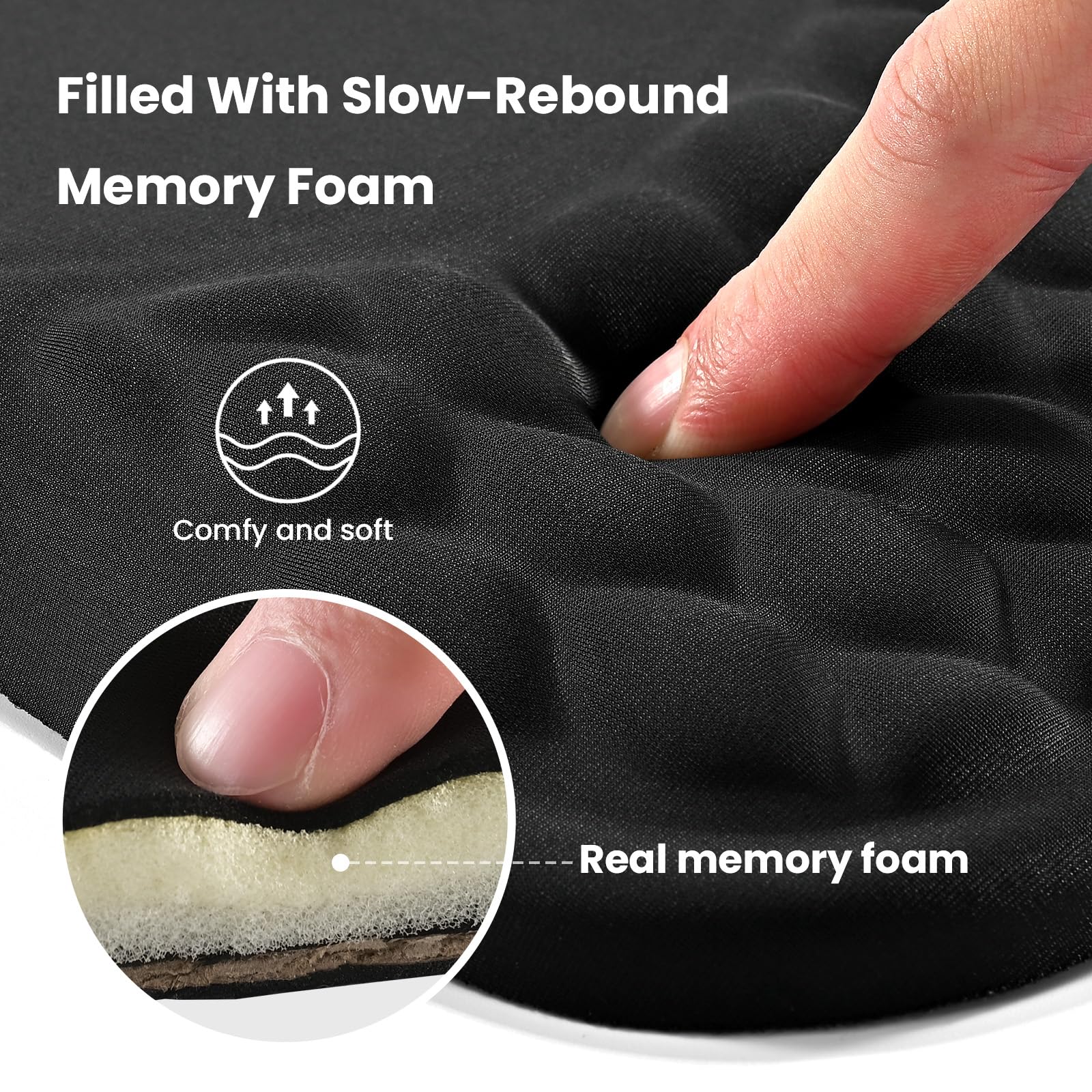 EooCoo Massage Ergonomic Mouse Pad with Dual-Slope Design Wrist Rest