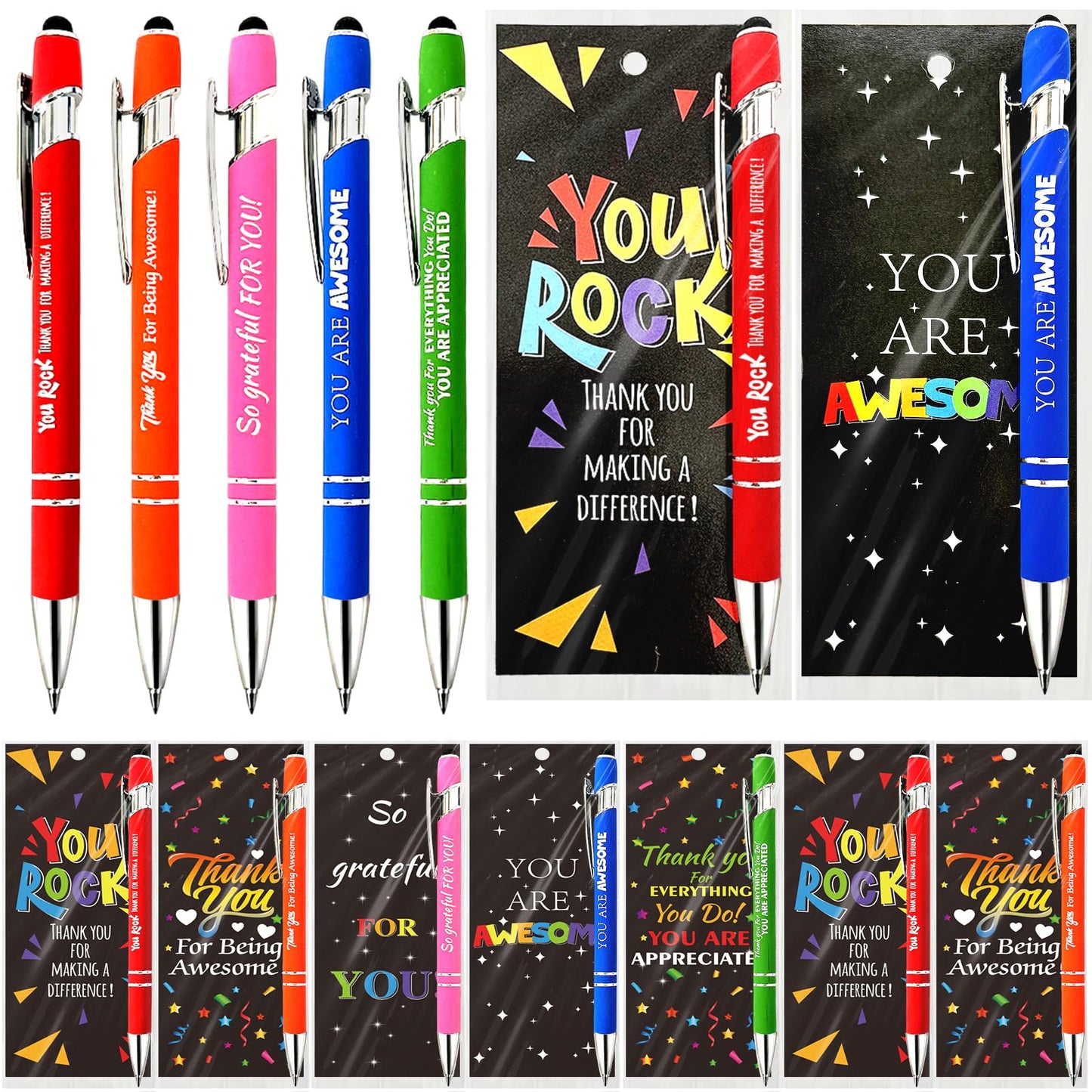 Aartner 60 Sets Employee Appreciation Gifts Pens Bulk Team Teacher Staff Thank You Gifts with