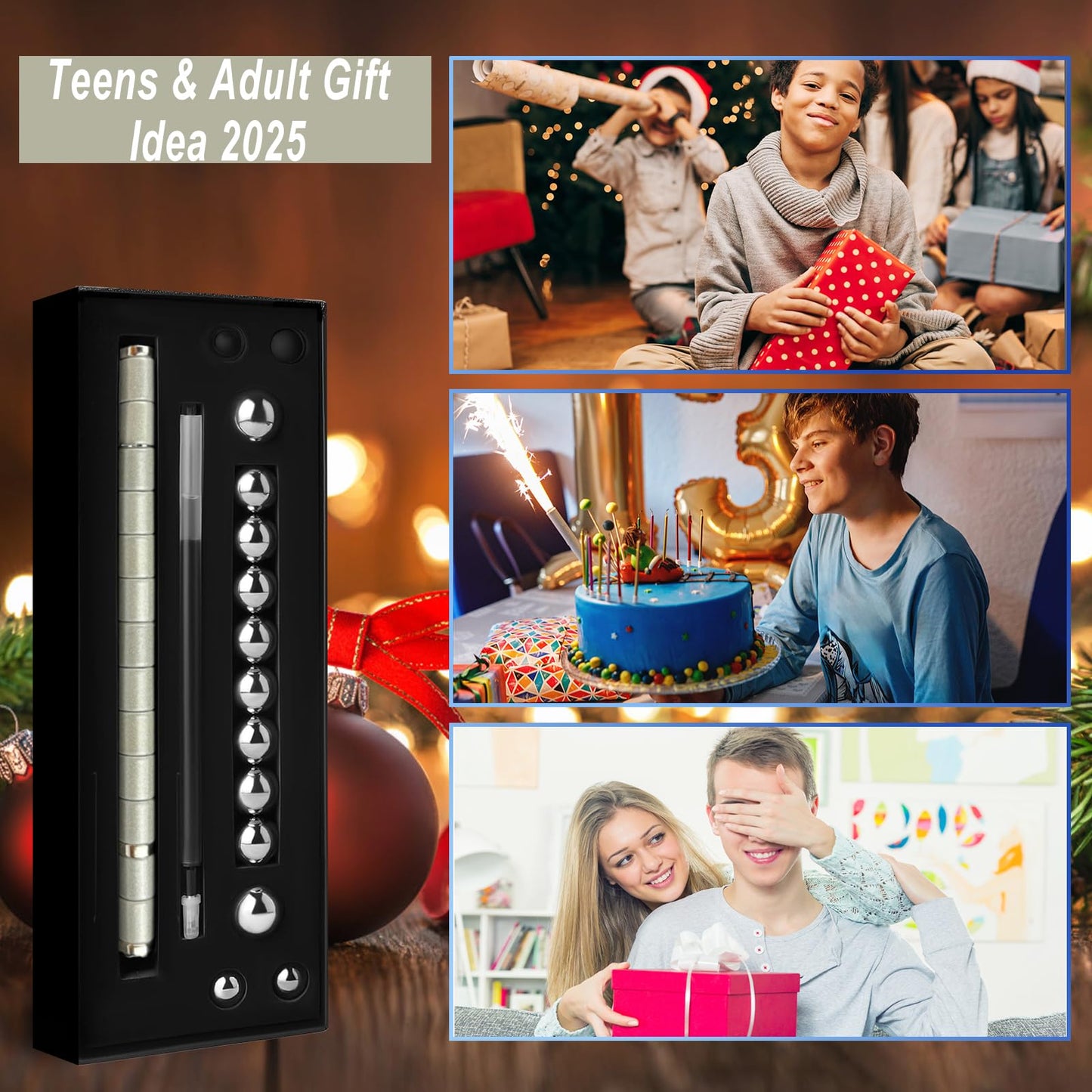 Fidget Gel Pen Teens Boys Gift Ideas - Unique Back to School Supplies Gift for Students & Teachers