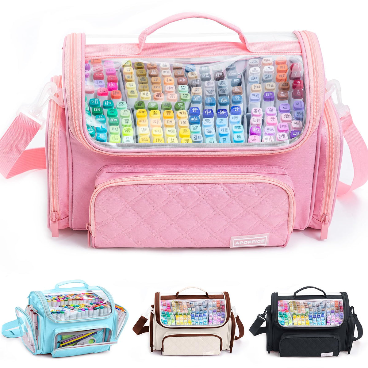 Large Marker Case for 200-300 Markers, Marker Organizer Bag,Pen Storage